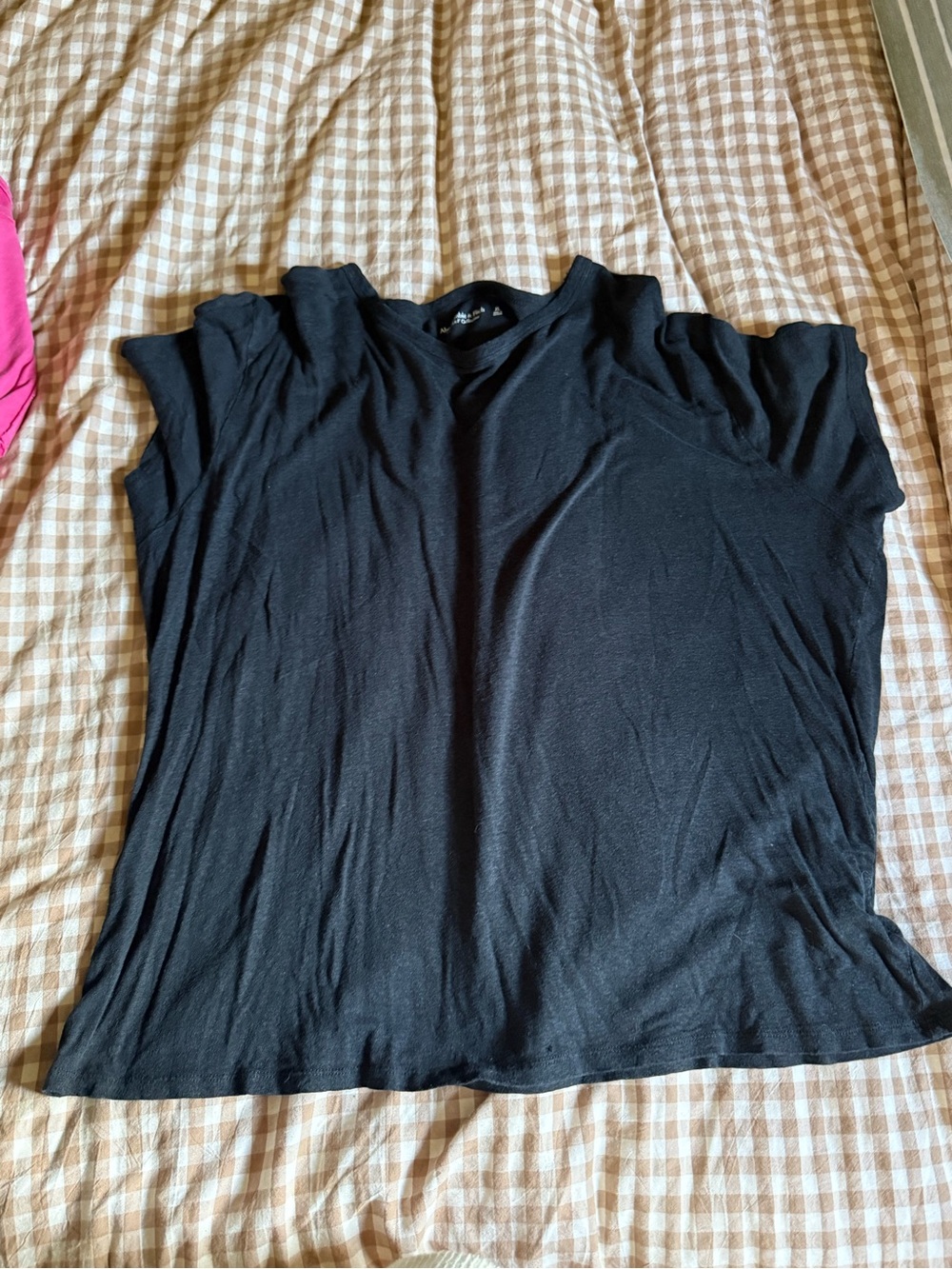 Abercrombie & Fitch Black Short Sleeve Crew Tee